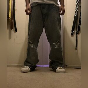 Distressed Baggy bootcut Jeans